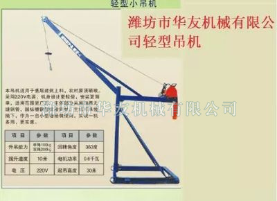 點擊查看詳細信息<br>標題：華友機械家用小吊機 閱讀次數：8174