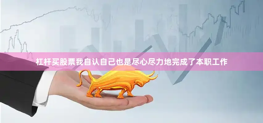 杠杆买股票我自认自己也是尽心尽力地完成了本职工作
